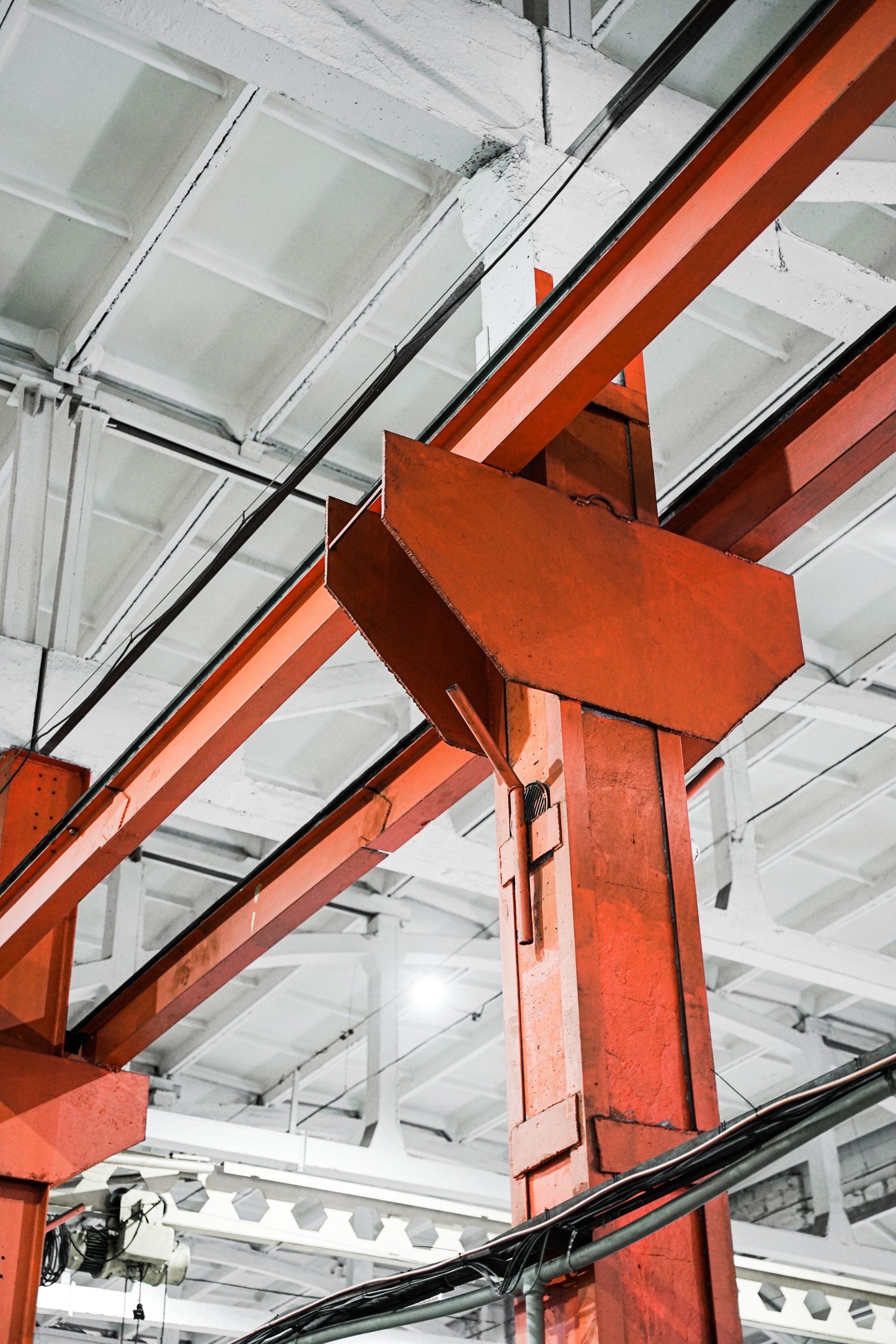 Steel-frame shed and workshop structure under construction on a South African site